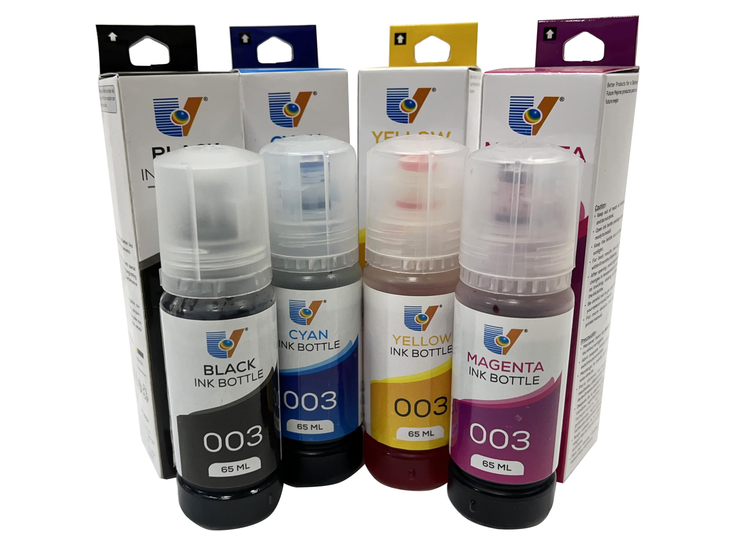 UV INFOTECH Refill Ink for EP 003 Compatible for Epson L3100/ L3101/ L3110/ L3112/ L3115/ L3116/ L3150/ L3151/ L3152/ L3156/ L5190 Inktank Printer -C/Y/M/K 65 ml Each (Black,Cyan,Magenta,Yellow) (B07MTN3G5J) Amazon Price History, Amazon Price Tracker