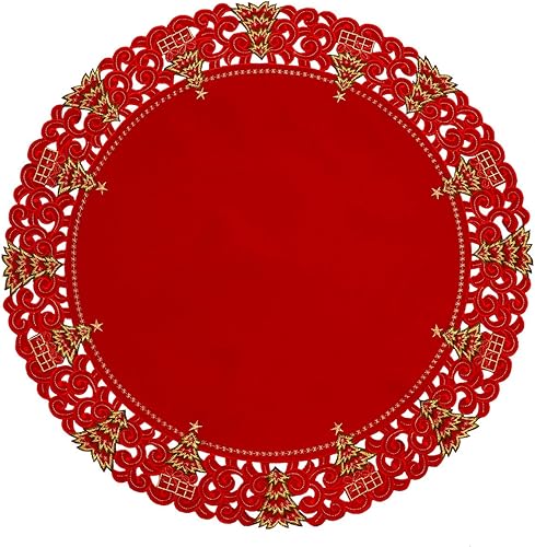 Miniatura 9 de Grelucgo - Mantel para árbol de Navidad bordado