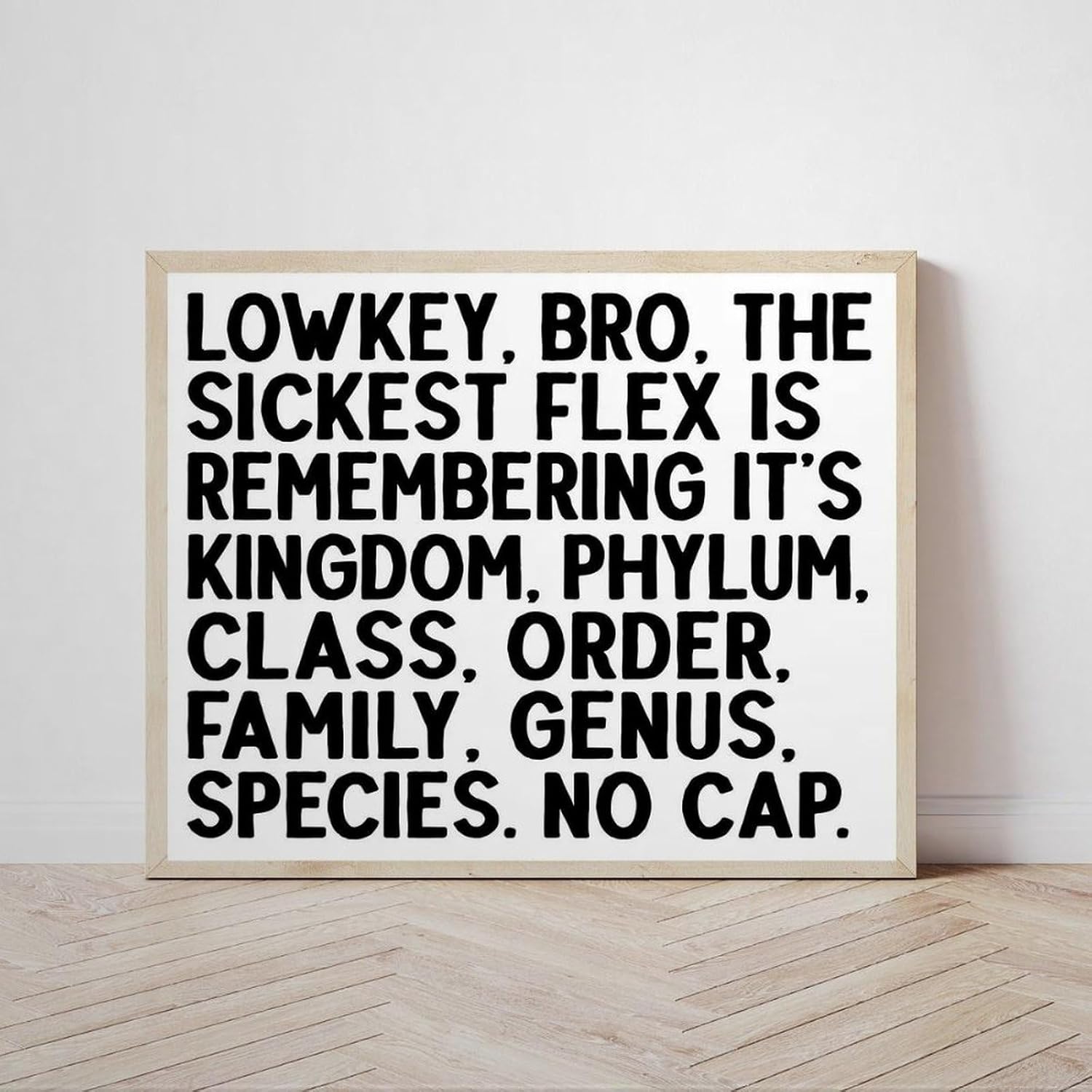 40x50cm High School Science Classroom Decor, Biology Poster, Taxonomy Wall Art, Kingdom Phylum Genus Species, Biologist Gift, Science Teacher Gift