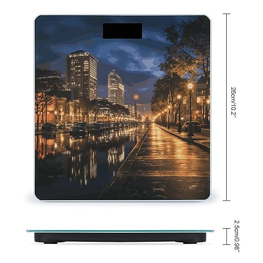 Báscula Digital Portland at Night para Peso Corporal LED miniatura 2