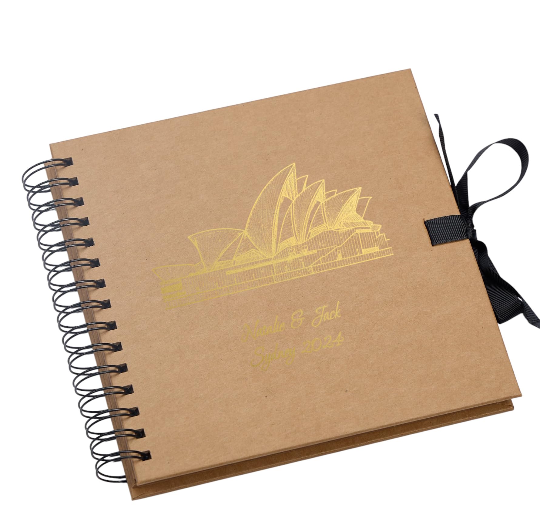 Personalised Australia Travel Sydney, Photo Album or Scrapbook Multiple Colours (Kraft Brown)