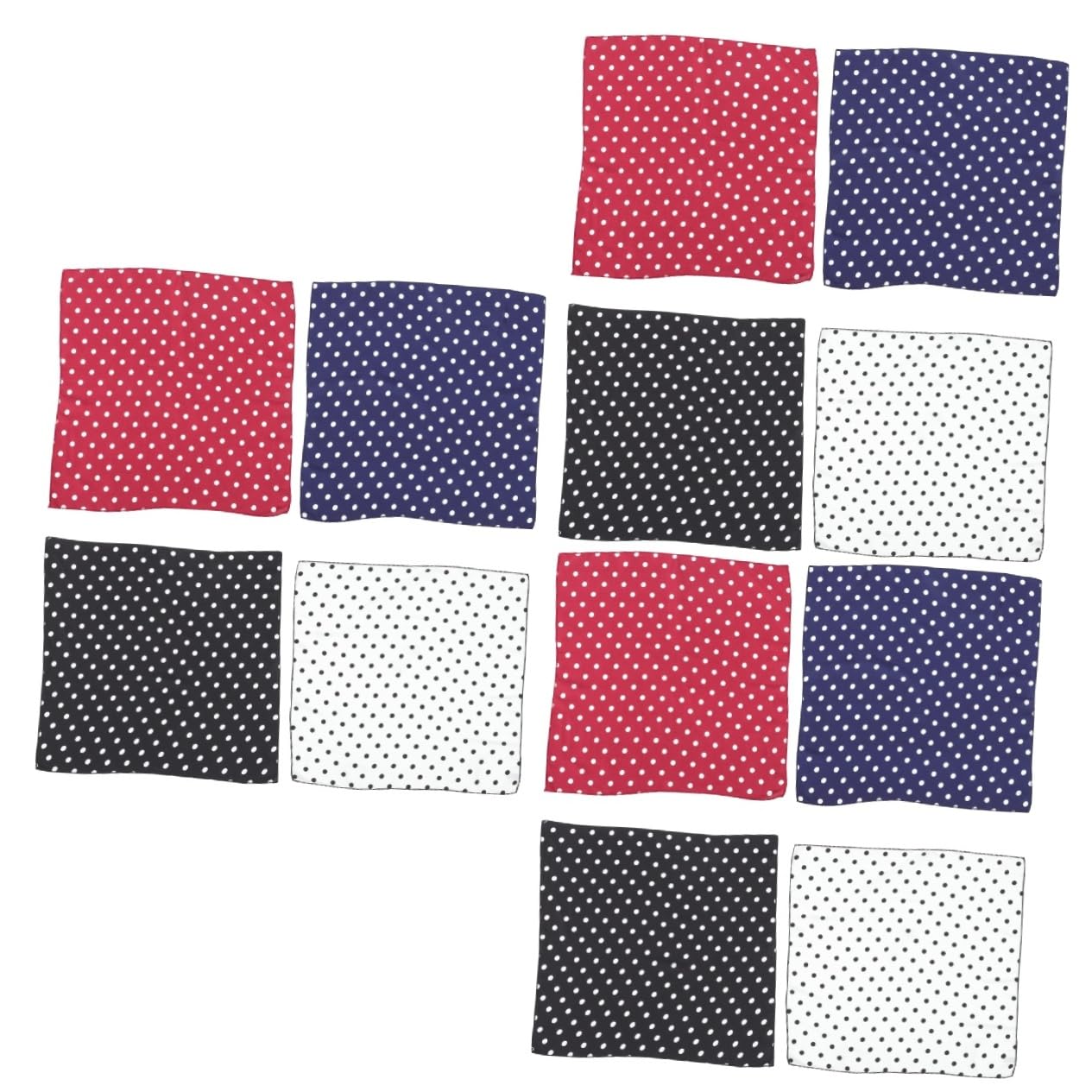 MAGICLULU 12piezas Pañuelo De Satén Para Mujer Bufanda De Moda Retro Accesorios Cabello y