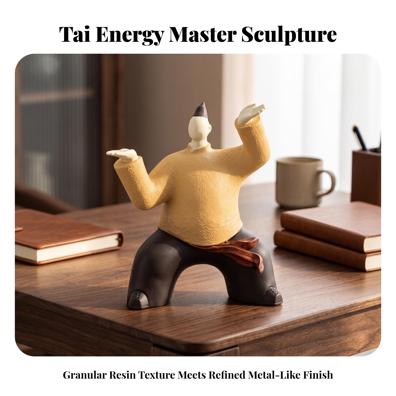 Statuetta Decorativa | Ispirato Al, Statuetta da Tavolo, Decorativo, Ornamento da Tavolo, per Mobile Tv, Soggiorno, Nero, C