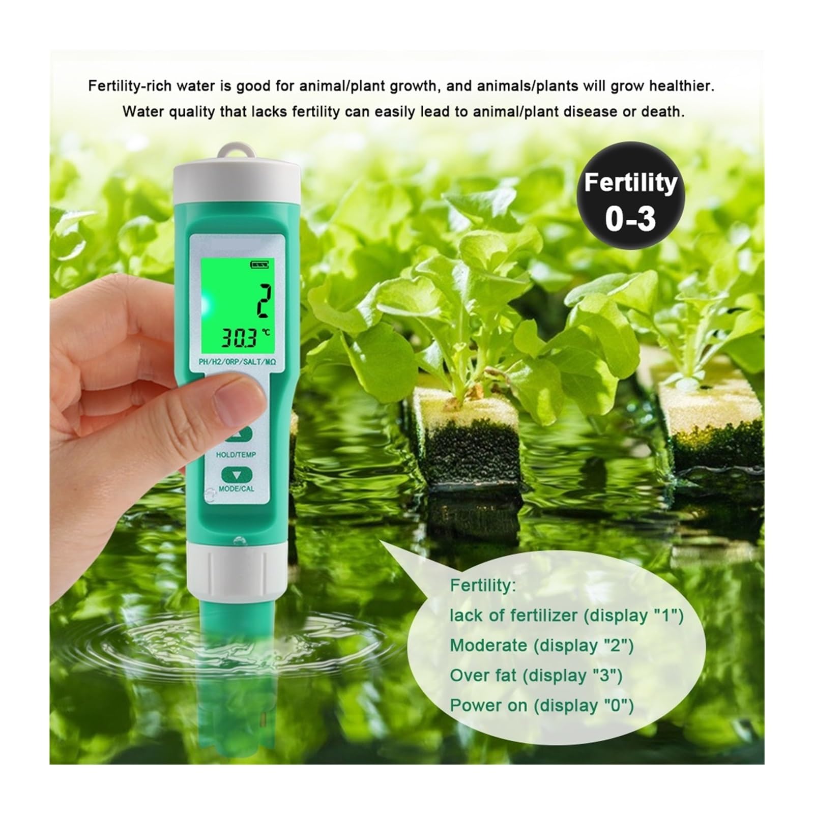10 W 1 PH/EC/TDS/ORP/H2/żyzne/zasolenie/SG/oporność/temperatura Miernik Jakości Wody Cyfrowy Wielofunkcyjny Tester Do Akwariów Szybkie I DokłAdne Wykrywanie