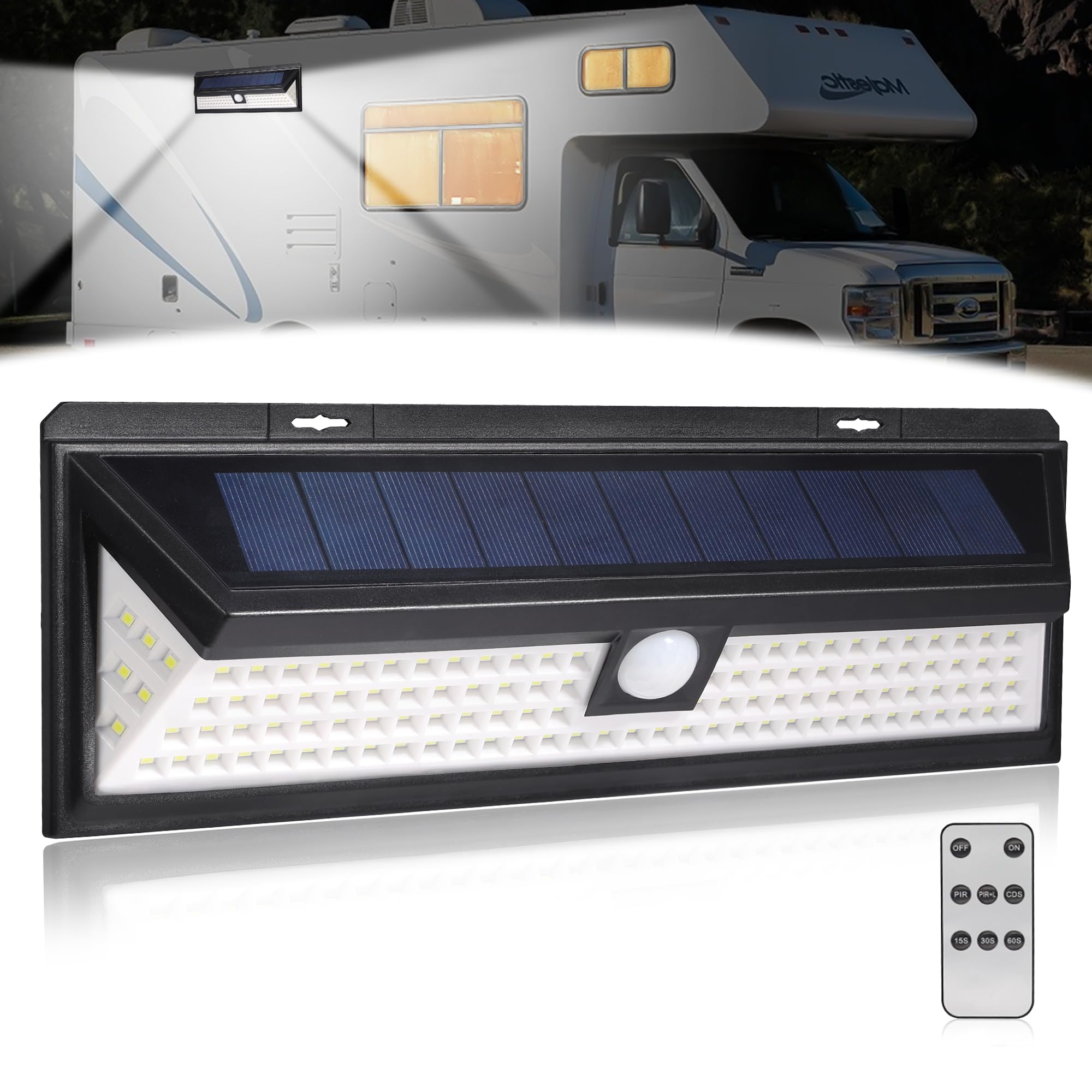 Led Patio Lights Rv Snapklik.com : ZAONOOL Solar RV Porch Light - Bright 118 LED Rv ...