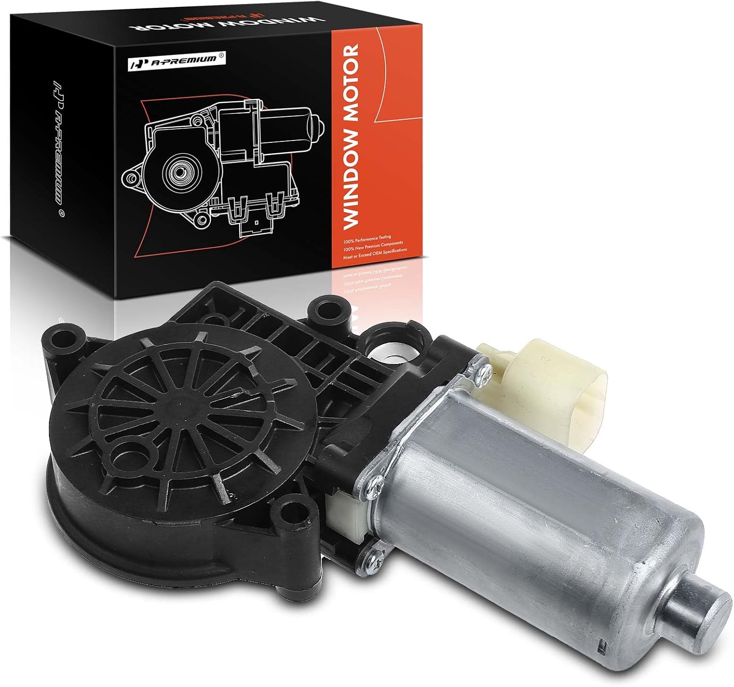 A-Premium Front Right Power Window Lift Motor Compatible with Ford Expedition 2007, Passenger Side, 2 Pins, Replace# 7L1Z7823394A