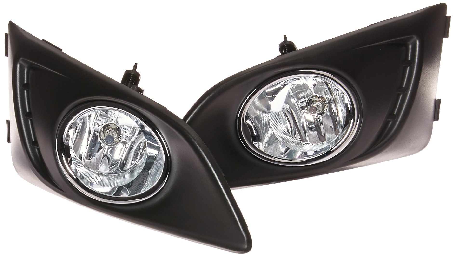 SPEC-D TUNING Clear Lens Fog Lights + H8 Bulbs Included Compatible with 2012-2016 Chevy Sonic L+R Pair Assembly