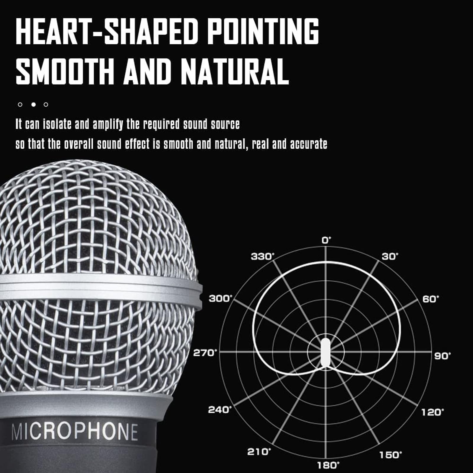 GOWENIC Microphone, Handheld Mic, Dynamic Moving Coil Cardioid Microphone for Singing, 3 Pin XLR Interface, Compatible for Power Amplifiers, Mixers, Effects Processors (Blue)