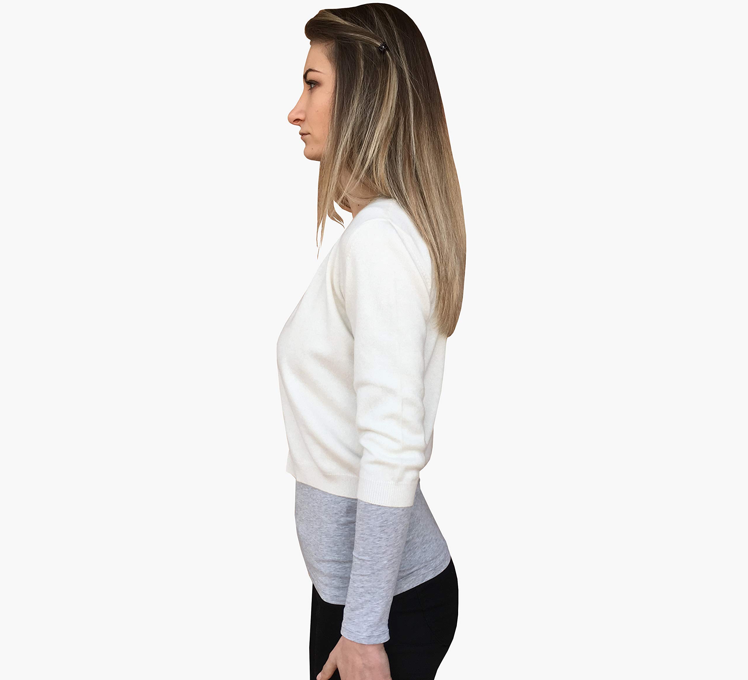 Cardigan Giacca Donna Invernale 100% Cashmere Elegante