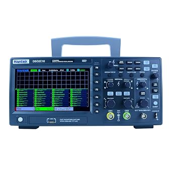 Hantek Digital Oscilloscope USB 2CH Dual Channels 100MHz lab oscilloscopes 1GSa/s 8M Memory Depth Benchtop Oscilloscope DSO2C10