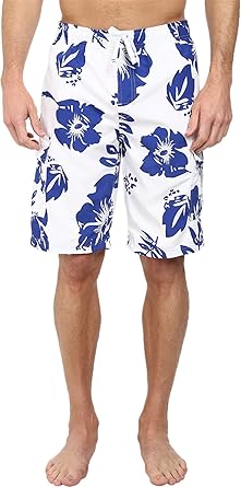 U.S. Polo Assn. Men's Metallic Flower Board Shorts, Cobalt Blue, Small ...