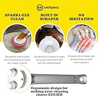 Vista 8 de El mango sonriente original con dispensador de jabón para esponja Scrub Daddy (Reg. TM) y esponja Scrub Moji (negro)