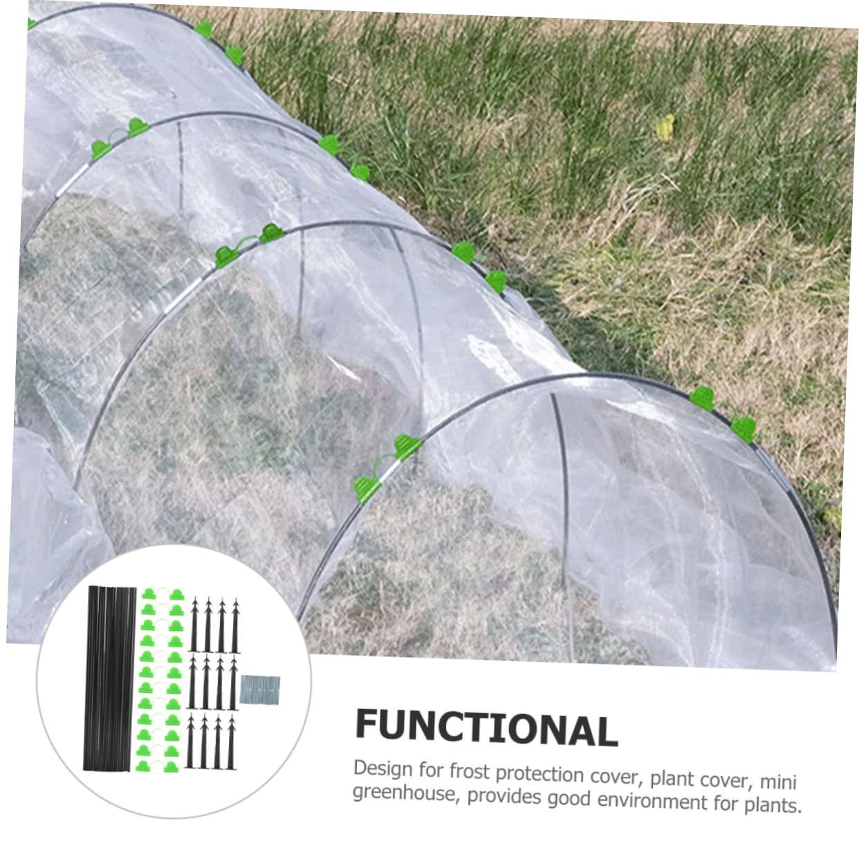 BESPORTBLE Arceaux De Couverture De Rangée Plastique Supports De Arqués Arceaux De Tunnel De Plantation pour Jardinage