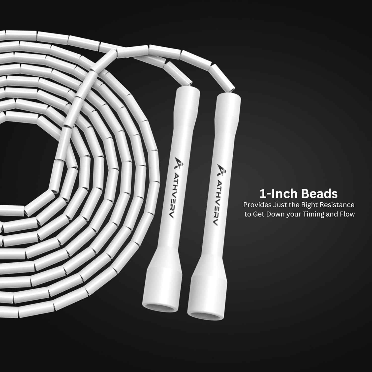 Freestyle Beaded Jump Rope, Skipping Rope for Tricks and Releases