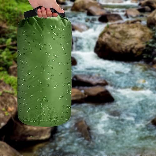 Miniatura 6 de Shappy Juego de 6 bolsas secas impermeables, ligeras, herméticas, con sacos de 20 L, 15 L, 10 L, 8 L, 5 L, 3 L y correa de hombro larga ajustable