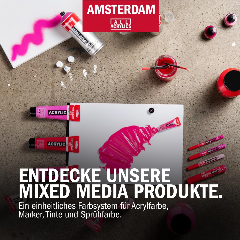 Amsterdam Standard Series Acrylfarbe Set 24 x 20 ml Pastellpalette lichtechte Pigmente wasserbasiert