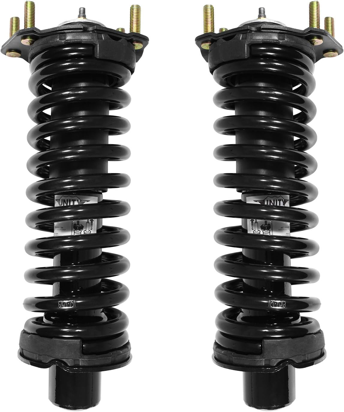 UNITY AUTOMOTIVE 2-11201-11202-001 Front 2 Wheel Complete Strut Assembly Kit 2002-2012 Jeep Liberty : Automotive