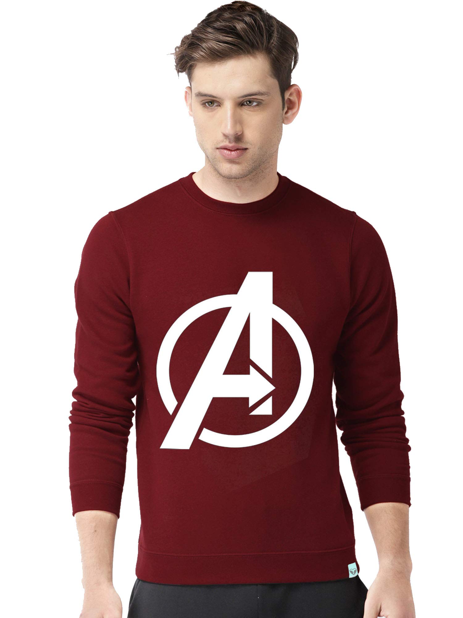 Men's Cotton Graphics Printed Tshirt(avngrs SS Maroon- XL;)