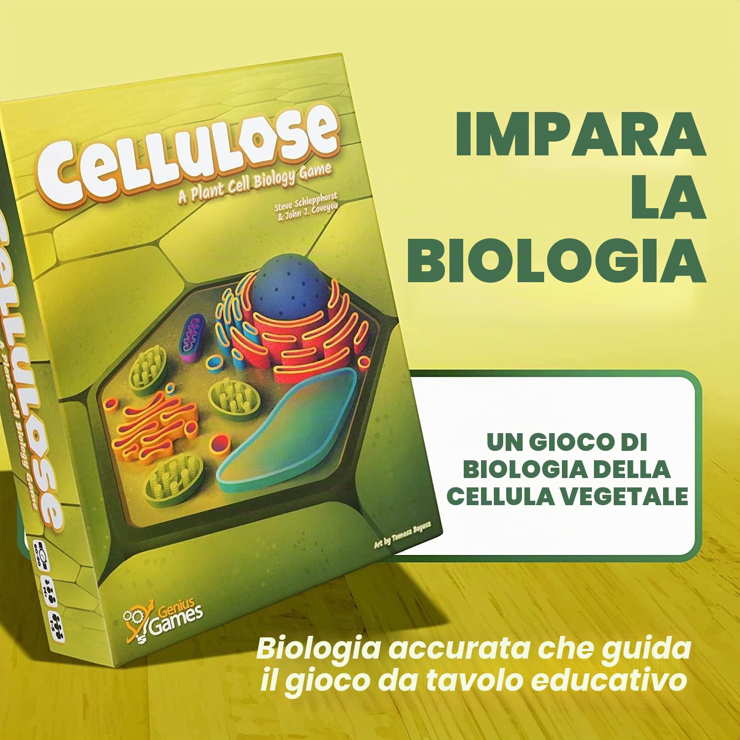 Cellulosa: un gioco di biologia cellulare vegetale | Gioco strategico e divertente consigliato da MENSA per imparare la fotosintesi, il DNA e la biochimica | Gioco da tavolo STEM educativo per