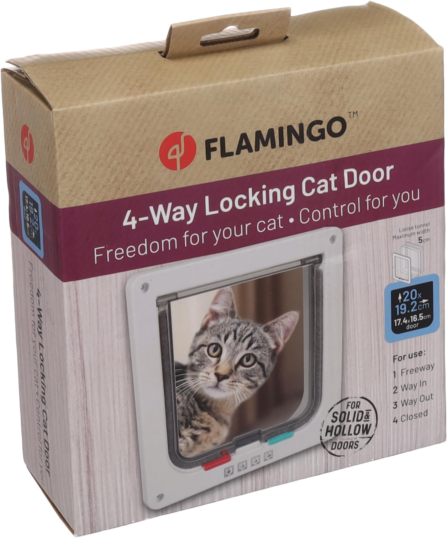 CAT DOOR 4-WAY BADI + TUNNEL WHITE