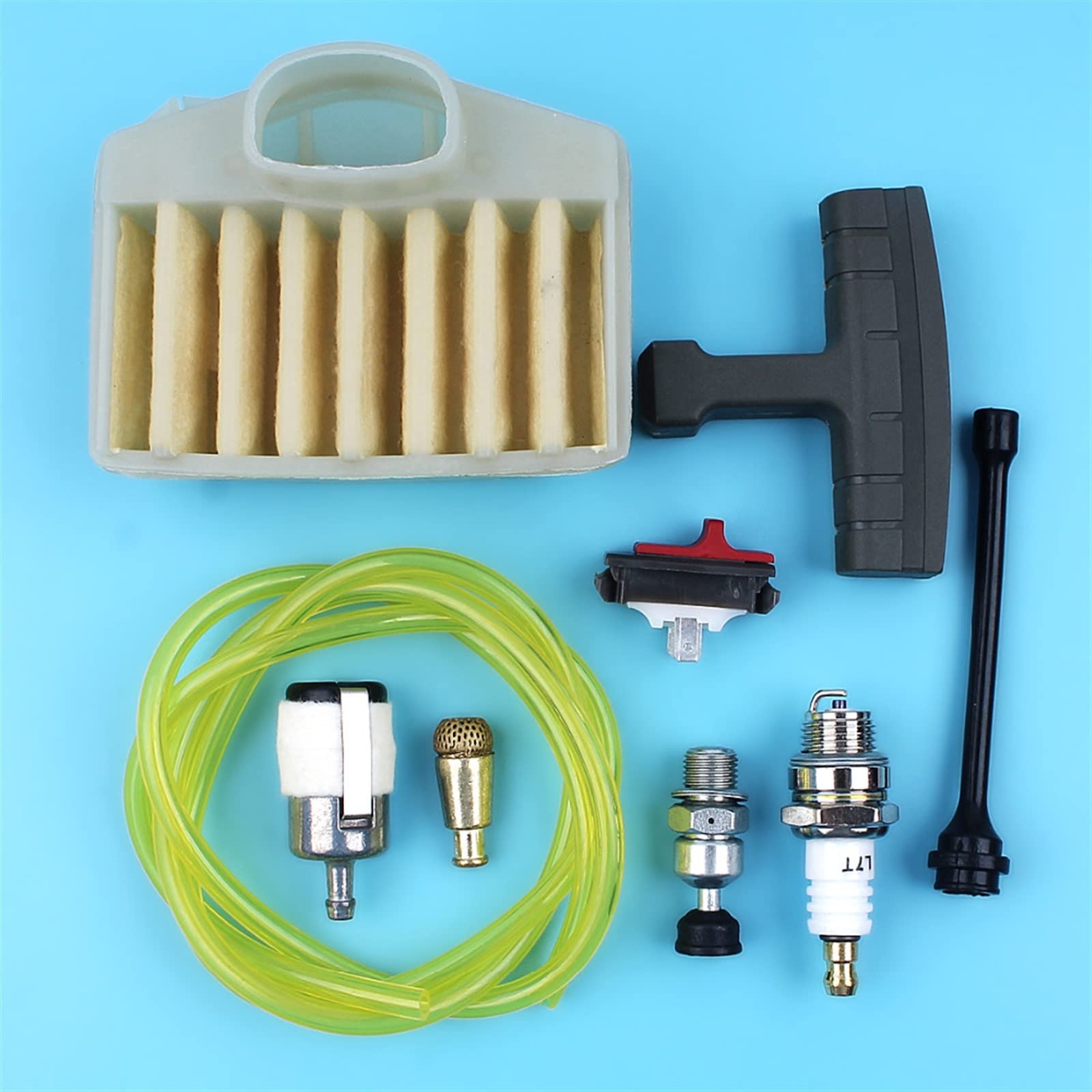 IWBR Kit de commutateur de mise au point de soupape de décompression de bougie d'allumage de filtre à mazout d'air adapté for le remplacement de Husqvarna 372 365 371 362 372XP Chaisnaw