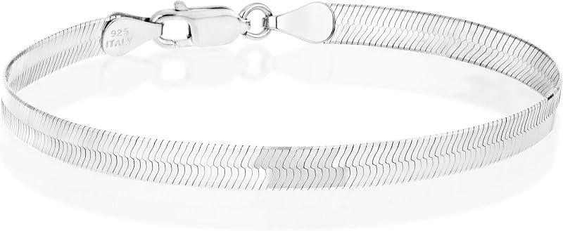 Pulsera de plata de ley italiana 925, chapada en oro de 18 quilates