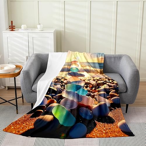 Miniatura 42 de jejeloiu Manta de felpa con estampado de radio Boombox, para niños y niñas, tamaño Queen de 90 x 90 pulgadas, radio retro para todas las estaciones,