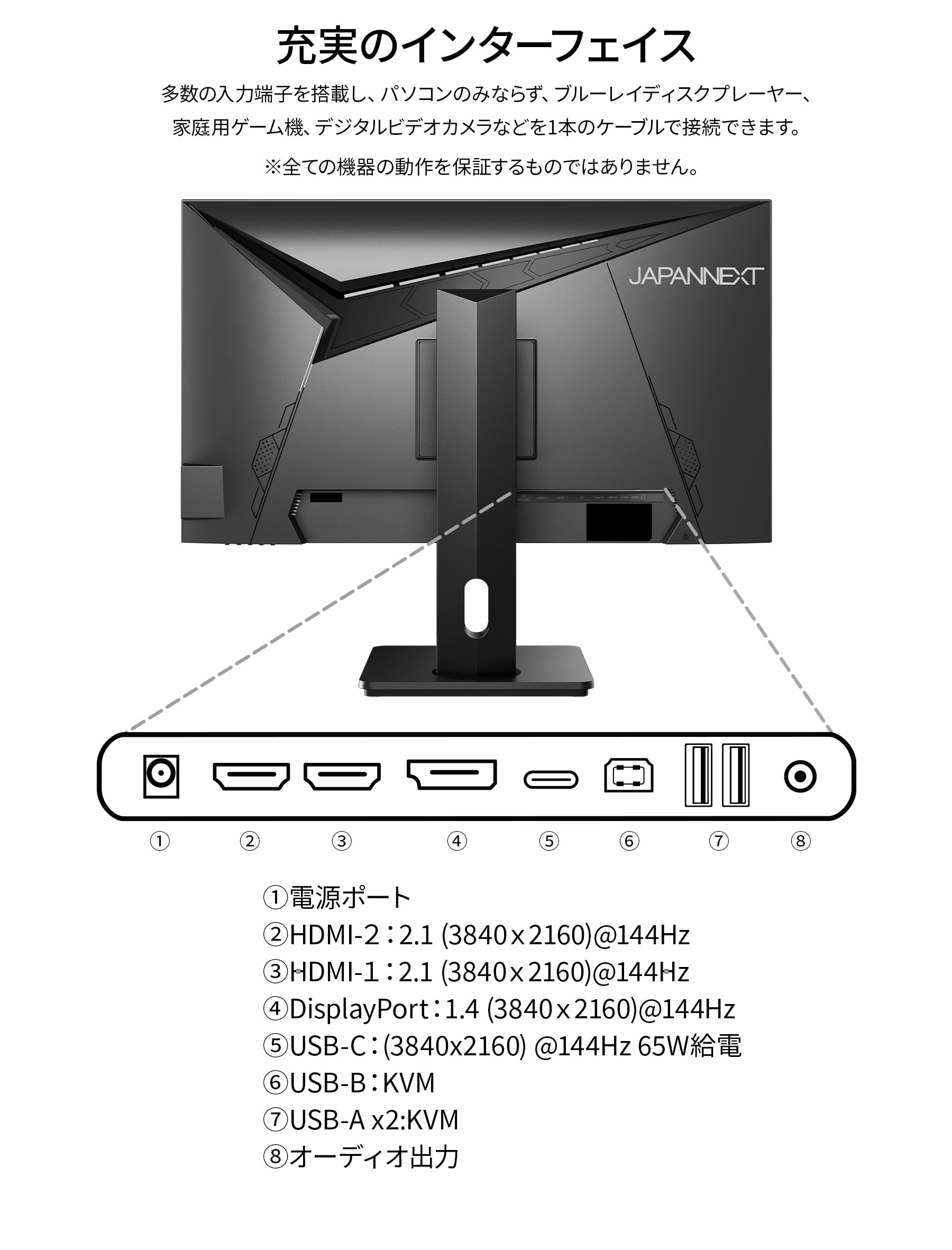Amazon.co.jp: JAPANNEXT 28インチ IPSパネル搭載 144Hz/1ms(MPRT)対応 