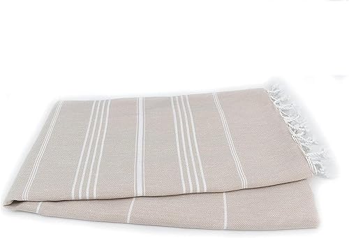 Miniatura 7 de Aysesa Toalla de playa turca a prueba de arena con bolsillo oculto con cremallera, 100% algodón, manta de gran tamaño sin arena, XXL, 38 x 75