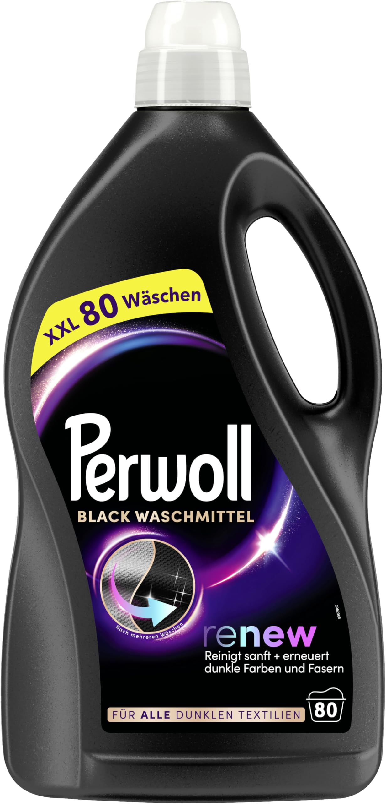 Perwoll Renew Black Waschmittel (80 Waschladungen), Feinwaschmittel reinigt sanft und erneuert dunkle Farben und Fasern… – Ansicht 2