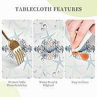 Vista 49 de YETTA YANG Paño de Mesa Redondo de Dulce de Chupachups Gótico en Negro y Blanco de 60 Pulgadas, Cubierta de Mesa Decorativa de Tela para Mesas