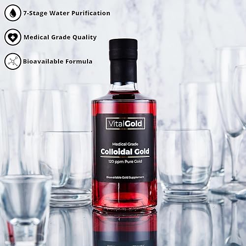 Miniatura 4 de Oro coloidal 120 PPM - 16.9 fl oz - Suplemento de oro ultra fuerte