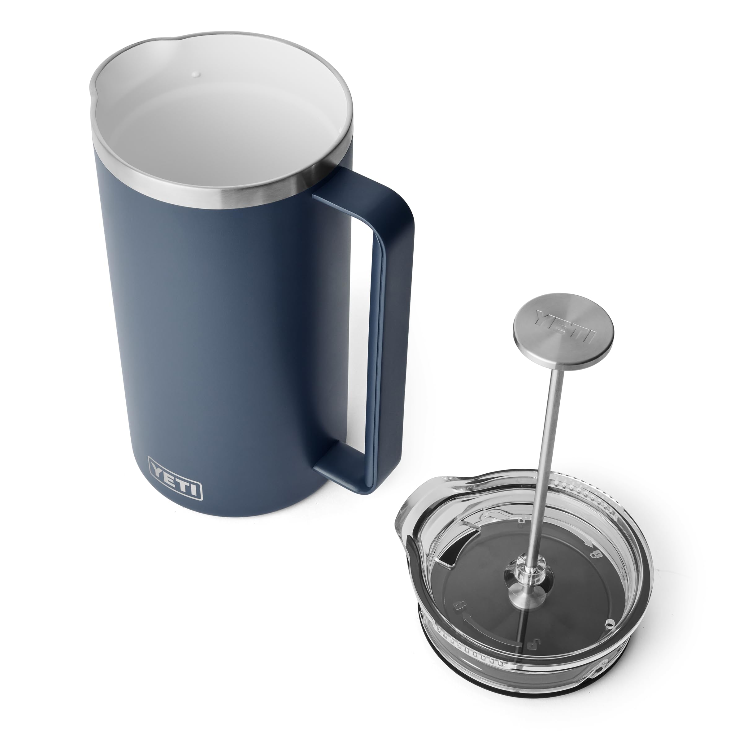 YETI Rambler Stempelkanne Mit DuraSip Keramikbeschichtung, Navy, 64 oz (1.9 L)