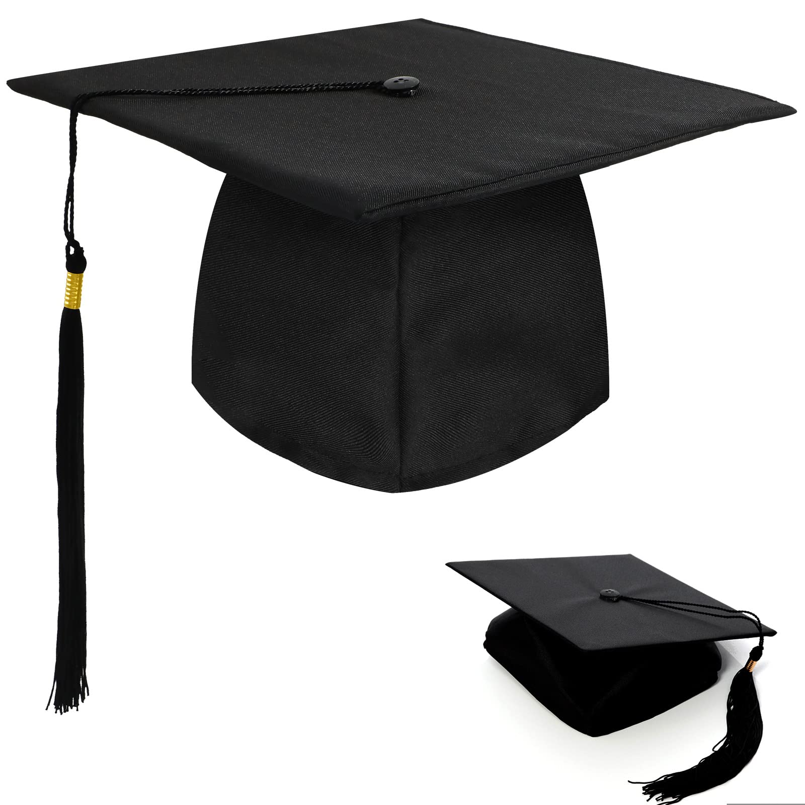 BOOSHMall Bachelor hut, Abschluss Hut Doktorhut Graduation Hat Absolventenkappe Bachelor Absolventenhut für Abschlussfeiern vom Studium, Abitur, Hochschule, Universität…