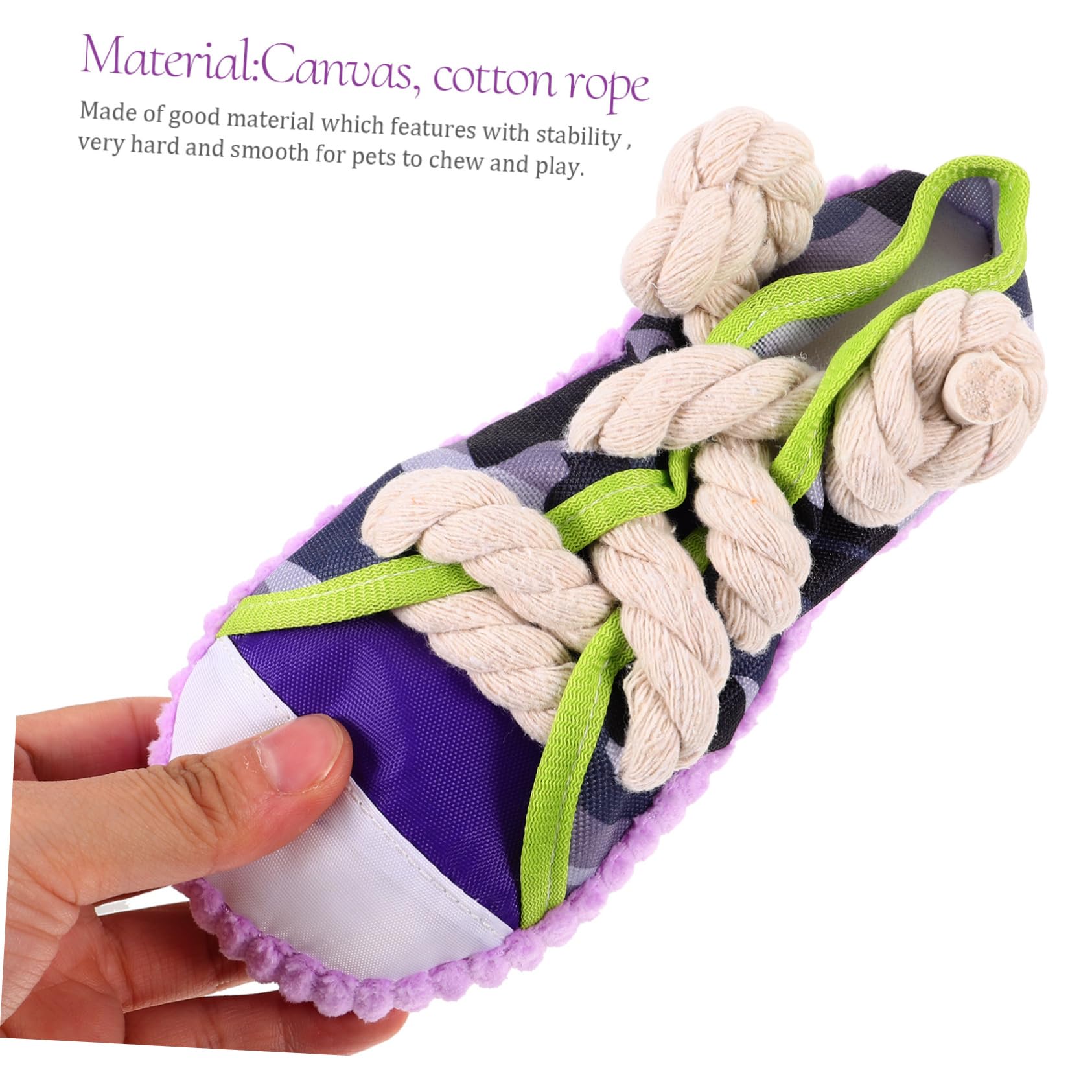 Générique Jouet à Mâcher pour Chien Couineur Chaussures en Coton Taille Petite Jouet Interactif pour Chiots pour Animaux De Compagnie