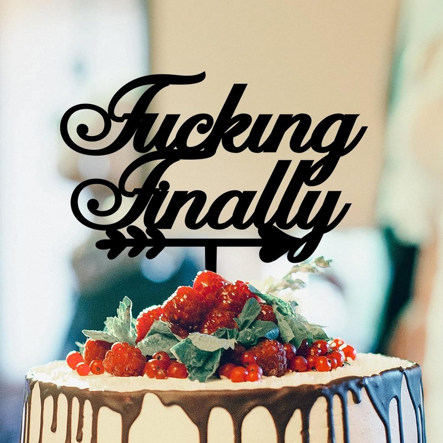 Fucking Finally Rings Rustic Cake Topper For Wedding Anniversary Cake Toppers Bridal Shower Cake Topper Wedding Cake Topper Acrylic Black Cake Topper Wedding Gift Couple Married Cake Toppers