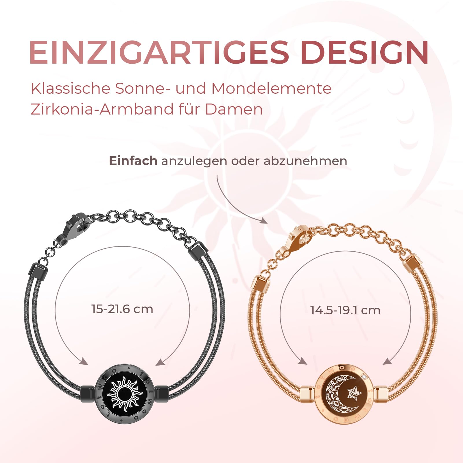 TOTWOO Braccialetti di Coppia Touch con Collegamento Bluetooth Uno a Uno tramite App, Luci e Vibrazioni – Regalo Perfetto per San Valentino e Coppie a Distanza, in Acciaio Inossidabile 316L