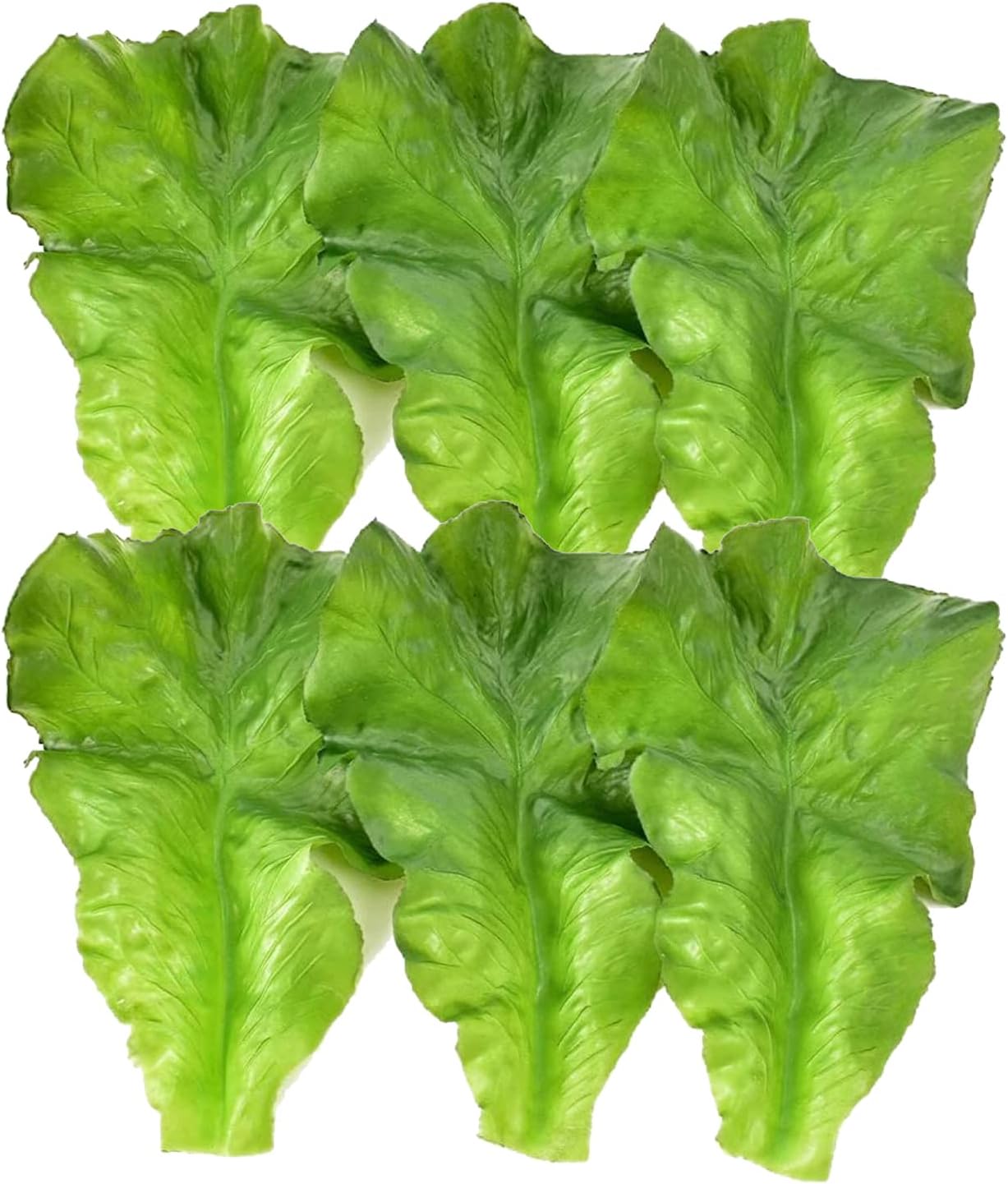 Hagao Fake Lettuce Leaves Artificial Vegetables Lettuces Simulation Plastic Lifelike