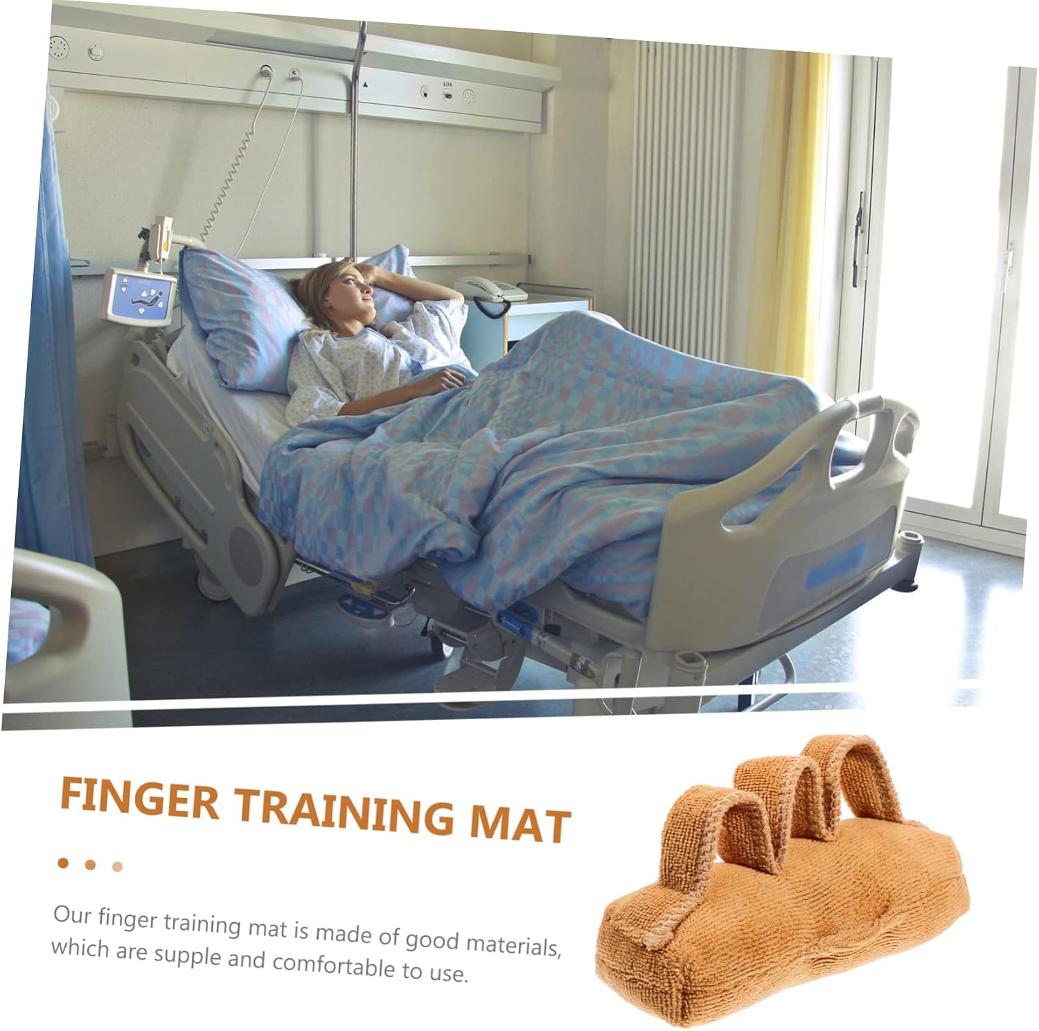 Healeved 2pcs Finger Exerciser for Strength Therapy Hand Grip Enhancer Elderly Palm Protector Bed Sore Prevention Breathable