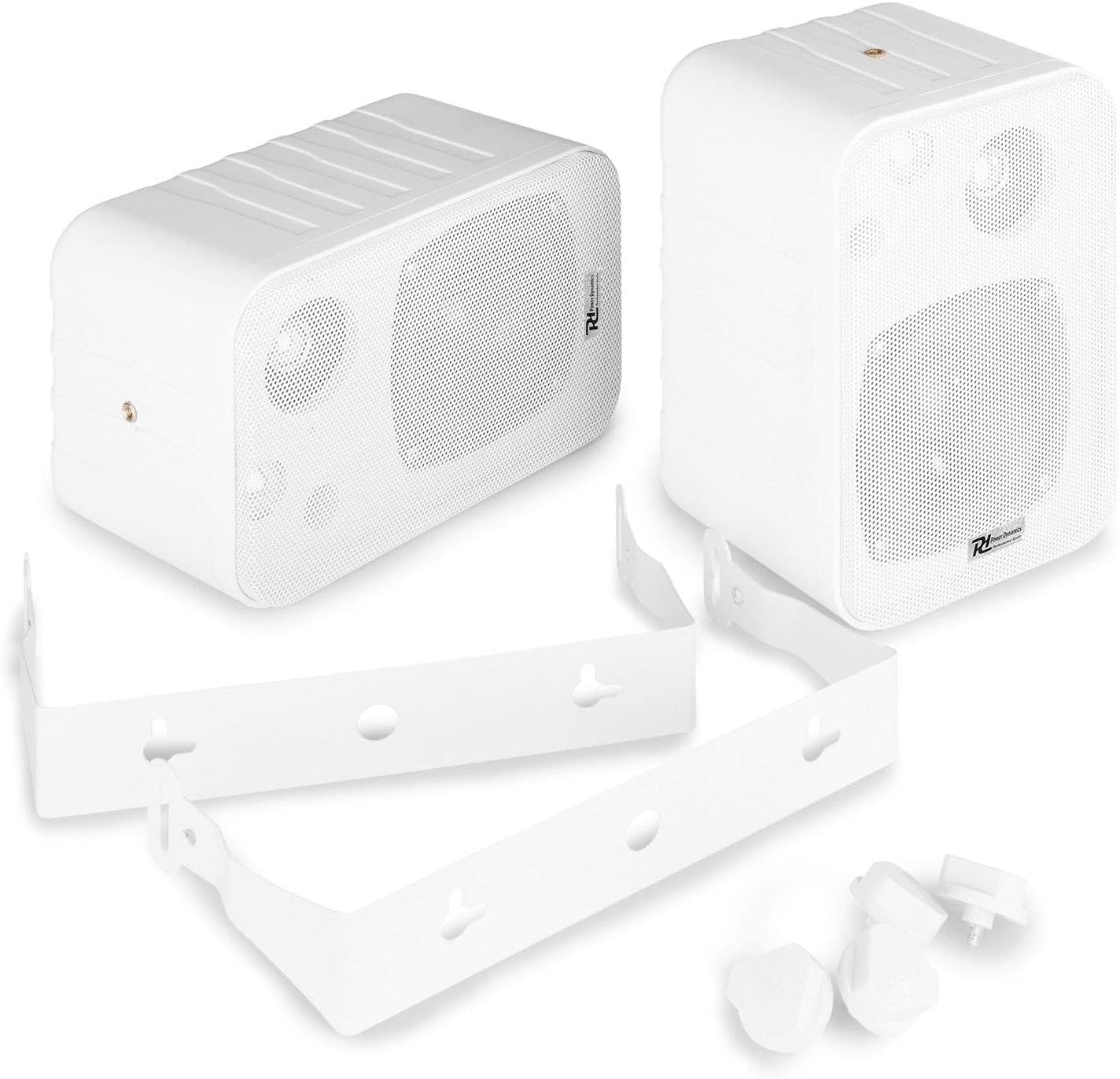 Bluetooth Audio Kit Filodiffusione 4 Casse da Parete Bianche con Staffe