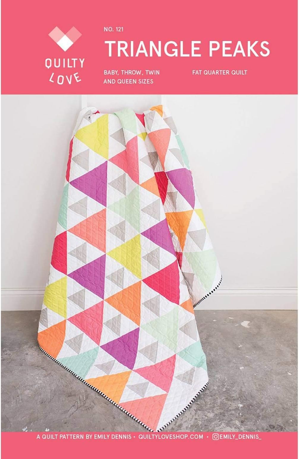 Quilty Love Triangle Peaks pattern