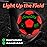 GlowCity Light Up LED Soccer Ball for Kids - Size 3, Black/Red