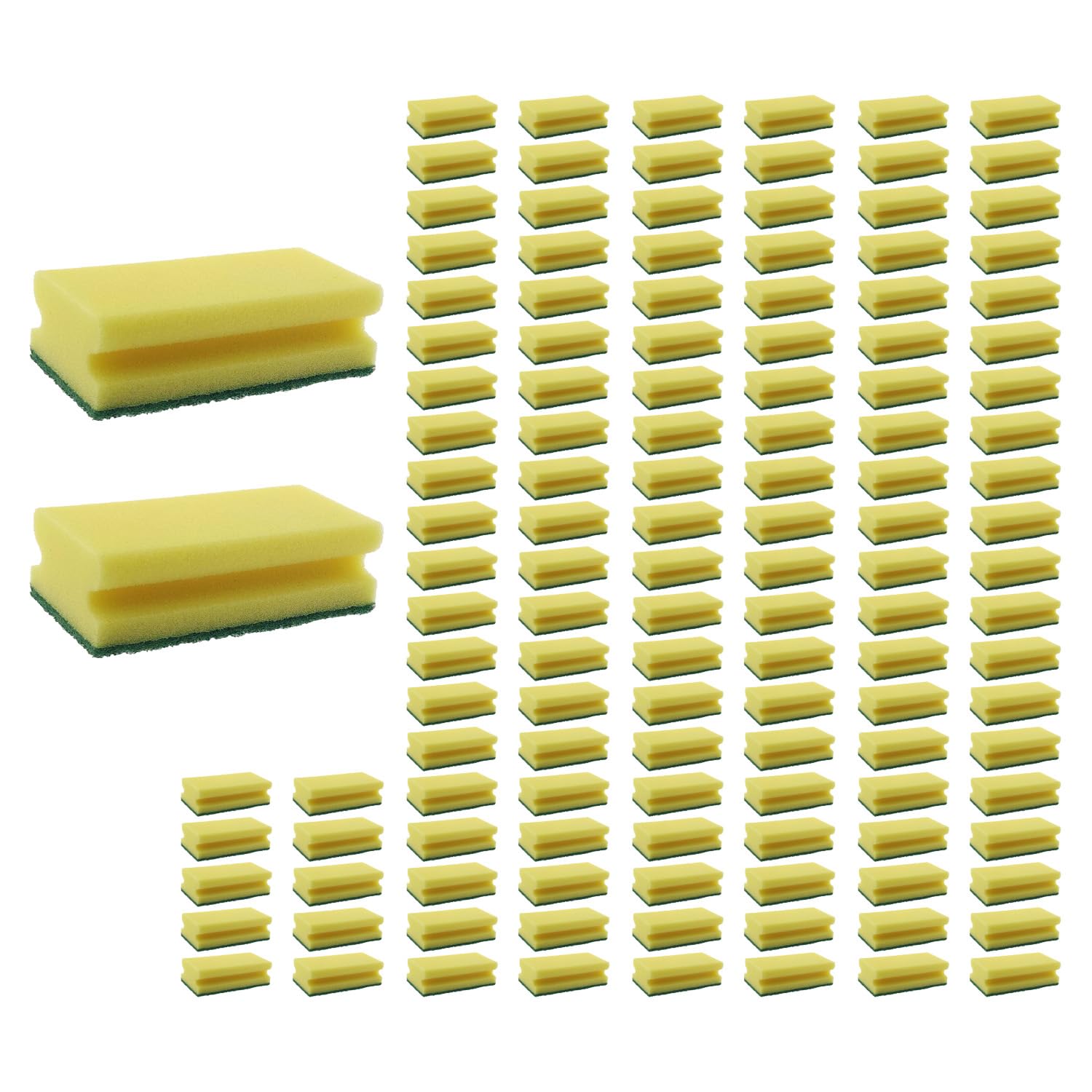 Estropajo XXL - Esponja de cocina (130 x 70 x 45 mm), color amarillo