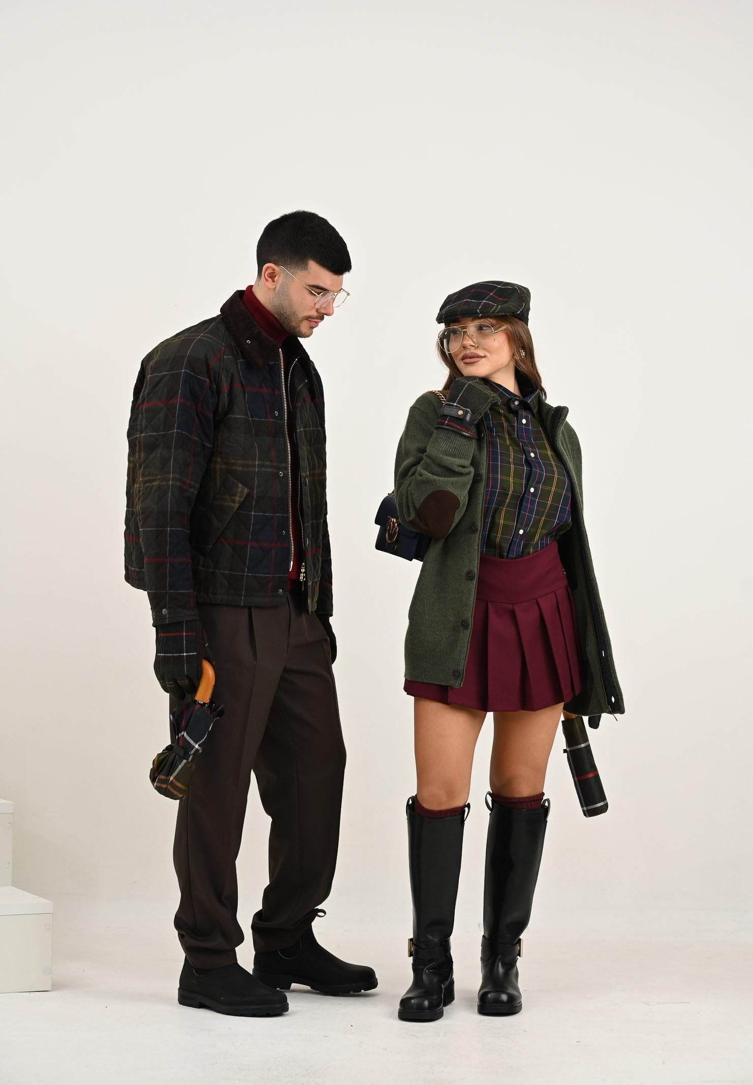 Barbour Patch Zip Through Knitted Jumper, kamizelka męska