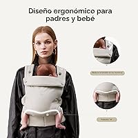 Vista 3 de Bc Babycare CocoonGo Portabebés – Portabebés CloudTouch Suave y Ergonómico para 7–44 libras Fácil de Usar, Ajuste Ajustable, Listo para Viajar