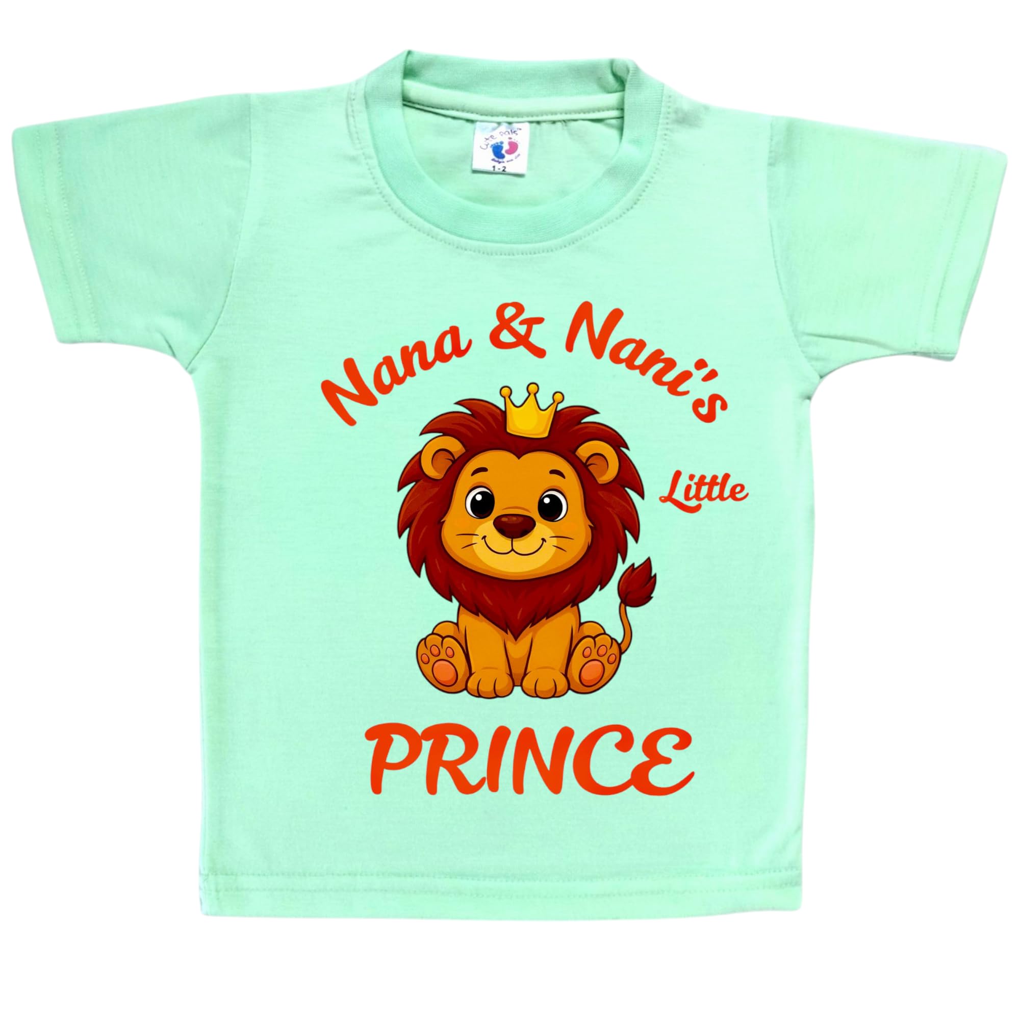 Nana Nani's Little Prince Nana Nani Ki Jaan Tshirt for Baby Boys Girls, Nana Nani Tshirt for Kids Baby Clothes-picture-29