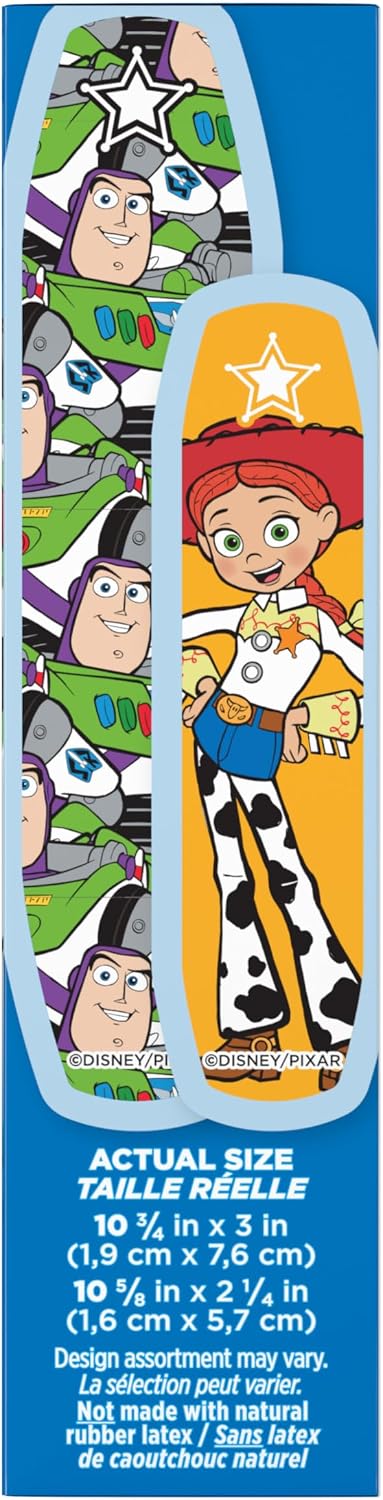 BAND-AID Brand Adhesive Bandages for Minor Cuts and Scrapes, Disney and Pixar Toy Story 5 for Kids, Assorted Sizes 20 ct