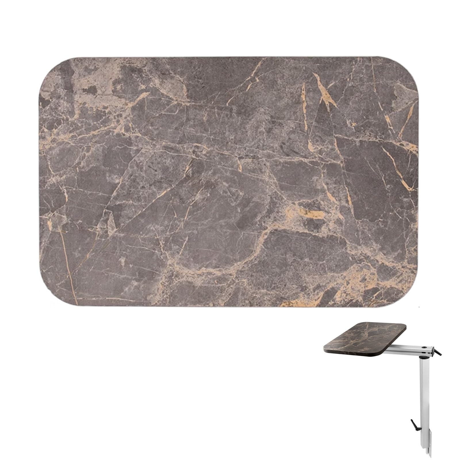 Blat do pojazdu kempingowego 17,5 x 11,6 cala Prostokątny blat do pojazdu kempingowego, blat zastępczy do pojazdu kempingowego, blat z dwustronnego laminatu w kolorze naturalnym lub orzechowym (kolo