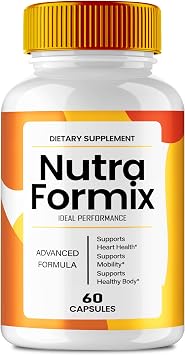 Nutra Formix Capsules, Official NutraFormix Blood Support Supplement Pills - Maximum Strength, All Natural Healthy Circulation & Stable Levels, Advanced Formula Nutra Formix Reviews 60 Capsules