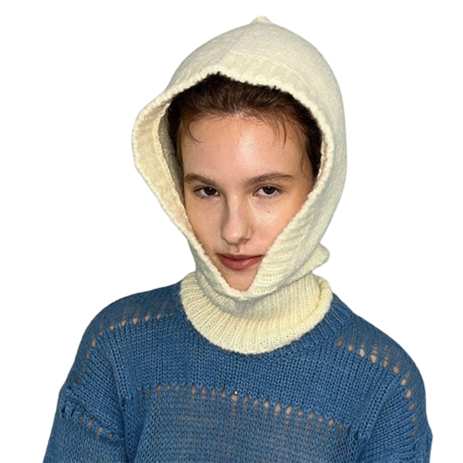 Passamontagna da Neve, Cappello Intero Autunno e Inverno, Protezione Calda e Fredda alla Moda da Donna